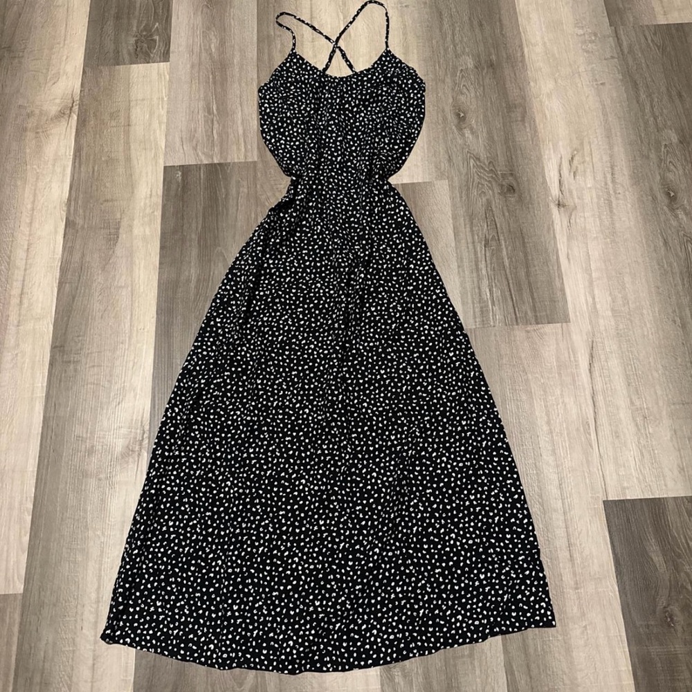 Old Navy Black and White Maxi Dress